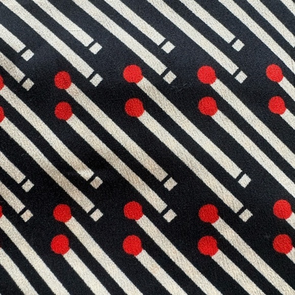 Porridge Anthropologie top blouse black red small vintage retro - Picture 7 of 9